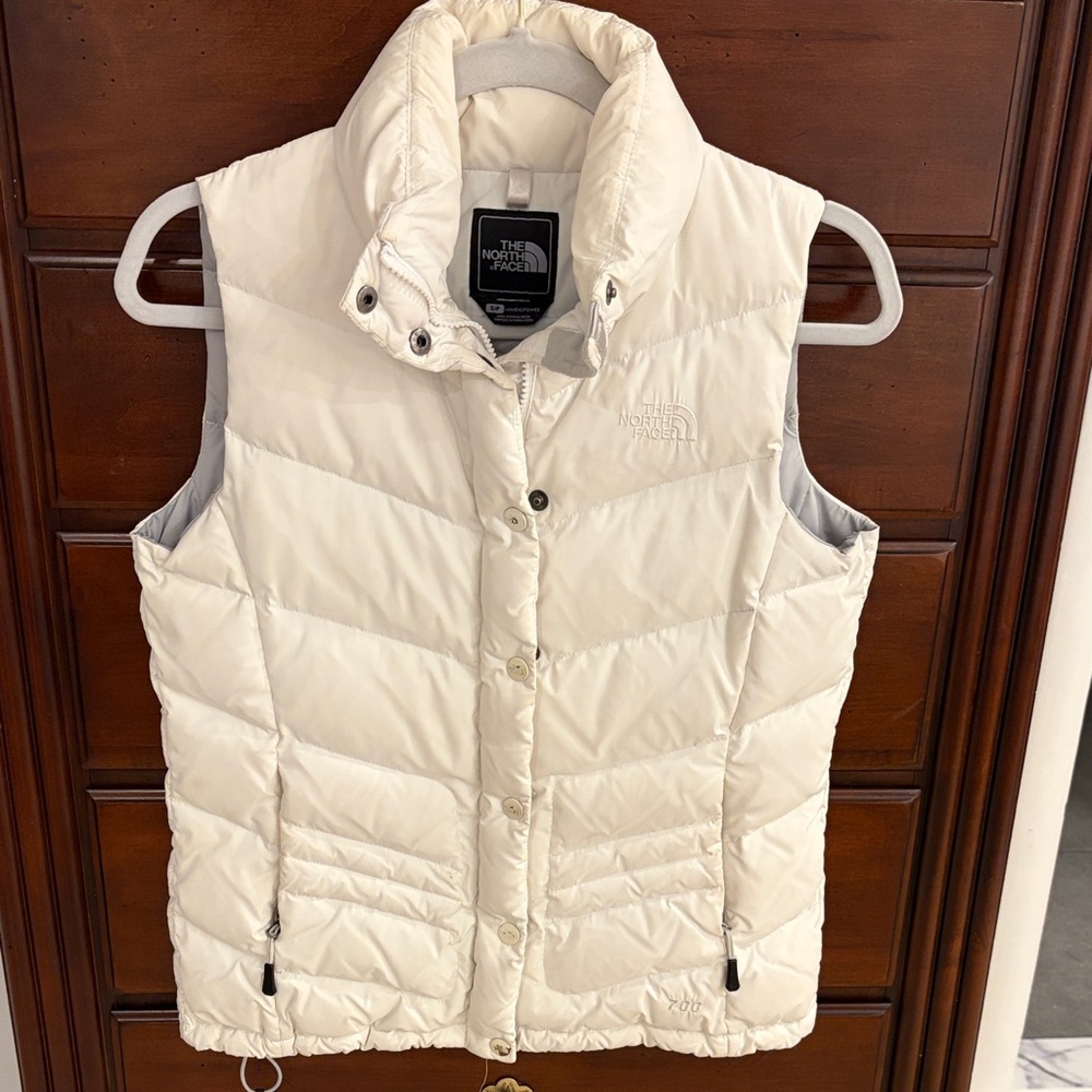 The North Face Women's Off-White Puffer Vest